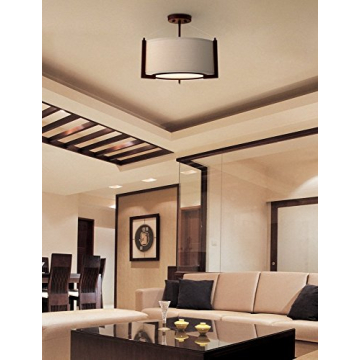 Possini Modern Ceiling Light Semi Flush-Mount 17.25"