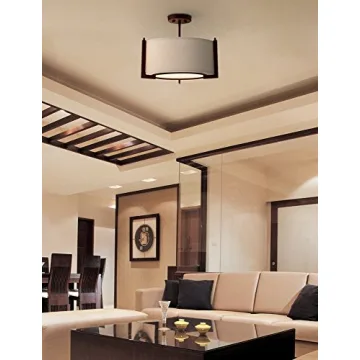 Possini Modern Ceiling Light Semi Flush-Mount 17.25"