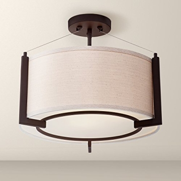 Possini Modern Ceiling Light Semi Flush-Mount 17.25"