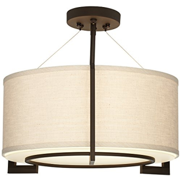 Possini Modern Ceiling Light Semi Flush-Mount 17.25"