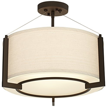 Possini Modern Ceiling Light Semi Flush-Mount 17.25"