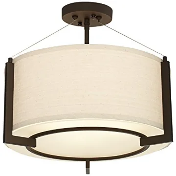 Possini Modern Ceiling Light Semi Flush-Mount 17.25"