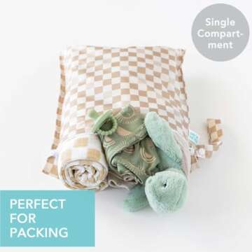 Bumkins Waterproof Wet Bag for Baby, Travel, Swim Suit, Cloth Diapers, Pump Parts, Pool, Gym Clothes...