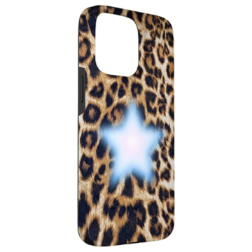 Stylish iPhone 15 Pro Max Cheetah Star Case for Protection