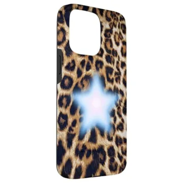 Stylish iPhone 15 Pro Max Cheetah Star Case for Protection
