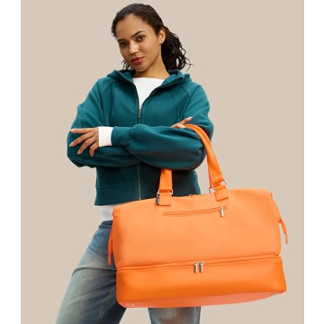 Uselike Weekender Bags for Stylish Travel with Shoes Compartment