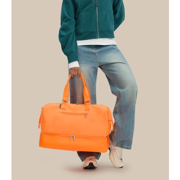 Uselike Weekender Bags for Stylish Travel with Shoes Compartment