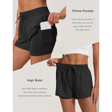 High Rise Athletic Shorts for Women Comfortable & Stylish