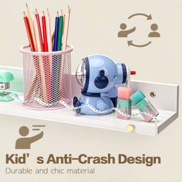 Yesaior 16.5" Nursery Shelves - Stylish Kids Storage Solution