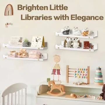 Yesaior 16.5" Nursery Shelves - Stylish Kids Storage Solution