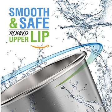 Durable 16 oz Stainless Steel Pint Cups for Outdoor Fun