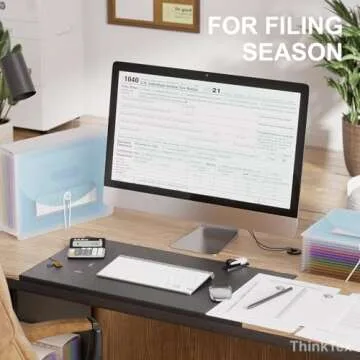 ThinkTex Accordion File Organizer - 12 Pockets for Easy Filing