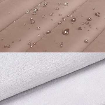 MOSISO 13-14 inch Laptop Case, 13.3 inch Puffy Laptop Sleeve Compatible with MacBook Air 13 13.6 M3 M2 M1/Pro 13/Pro 14, HP, Dell, ASUS, Lenovo, Polyester Horizontal Bag with Small Case, Brown