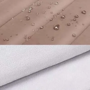 MOSISO 13-14 inch Laptop Case, 13.3 inch Puffy Laptop Sleeve Compatible with MacBook Air 13 13.6 M3 M2 M1/Pro 13/Pro 14, HP, Dell, ASUS, Lenovo, Polyester Horizontal Bag with Small Case, Brown