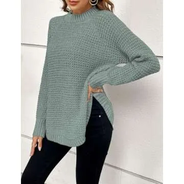 Libsorge Women's Oversized Chunky Waffle Knit Sweater