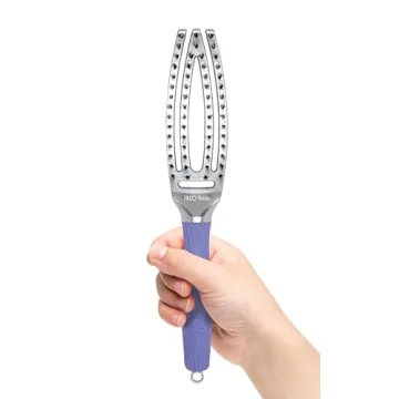 Olivia Garden FingerBrush: Ionic & Boar Bristles, Ideal for All Hair Types