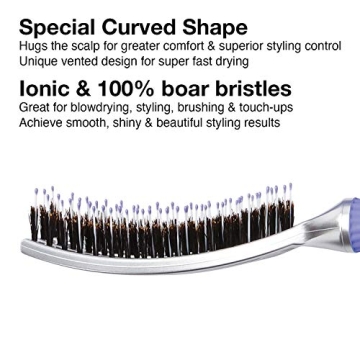 Olivia Garden FingerBrush: Ionic & Boar Bristles, Ideal for All Hair Types