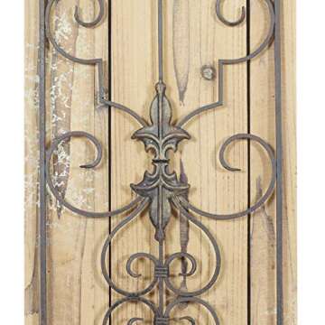 Deco 79 Rustic Wall Panels - Set of 2 Elegant Decor