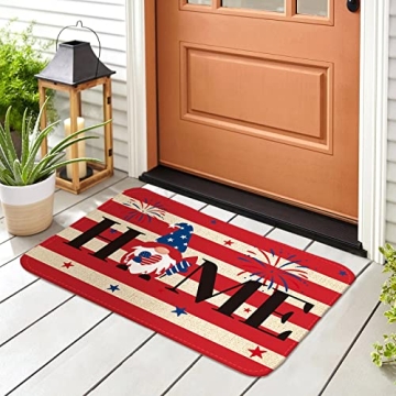 Patriotic 4th of July Doormat Set for Home Decor
