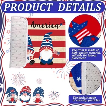 Patriotic 4th of July Doormat Set for Home Decor