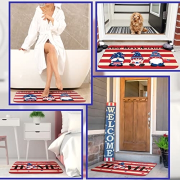Patriotic 4th of July Doormat Set for Home Decor