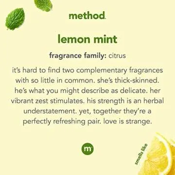 Method Foaming Hand Soap Lemon Mint Biodegradable 10 Fl Oz