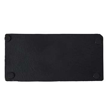 Tcrogsciss Natural Slate Cheese Boards, Individual Charcuterie Board for Appetizer, Cheese, Dessert, Tapas and Sushi Presentation