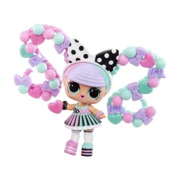 LOL Surprise Hair Beads Tots with 60+ Hair Beads, Collectible Doll, DIY Hairstyles, Hair Beads Doll - Great Gift for Girls Age 3+
