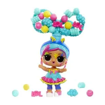 LOL Surprise Hair Beads Tots with 60+ Hair Beads, Collectible Doll, DIY Hairstyles, Hair Beads Doll - Great Gift for Girls Age 3+