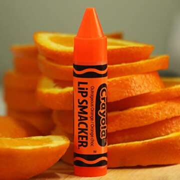 Lip Smacker Crayola Lip Balm Party Pack - 8 Moisturizing Lip Balms, Cotton Candy, Orange, Sherbert, ...