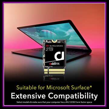 Addlink New S91 2TB 2230 NVMe High Performance PCIe Gen4x4 2230 3D NAND SSD - Read Speed up to 5000 MB/s Compatible with Steam Deck, ROG Ally, Laptop, Internal Solid State Drive - (ad2TBS91M2P)