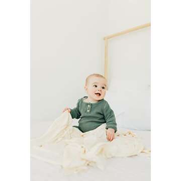 Copper Pearl Baby Swaddle Blanket - Premium Knit Baby Blanket, Large Soft Stretchy Receiving Blankets for Baby Boy and Girl, Swaddles for Newborn, Infant, and Toddler (Yuma)