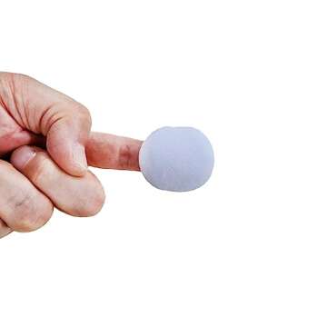 FADETTE Soft Microfiber Small Powder Puff 12 Pcs - 1.75in Diameter x 1.5in Diameter Powder Pact Makeup Sponges for Powder Beauty Gifts for Women Beauty Blender Sponge (Small) (White)