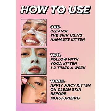 I DEW CARE Blemish Heartleaf Skincare Set - Kitten My Balance On | Foam Cleanser & Wash-off Mask & Serum, Clear and Soothe Irritation, Abosorb Excess Oil, Travel Size, Friendly Size