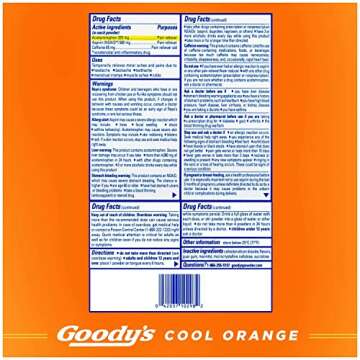 Goody's Extra Strength Headache Powder, Cool Orange Flavor Dissolve Packs, 24 Individual Packets (2 ...