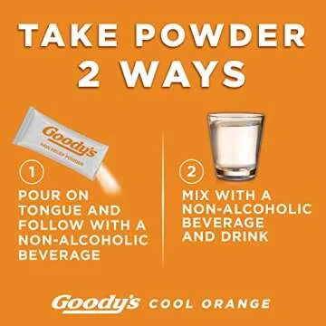 Goody's Extra Strength Headache Powder, Cool Orange Flavor Dissolve Packs, 24 Individual Packets (2 Pack)