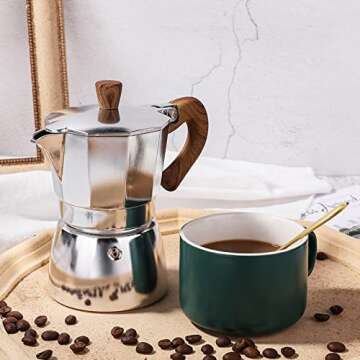 Buy Moka Pot for Perfect Espresso at Home 3-Cup Maker