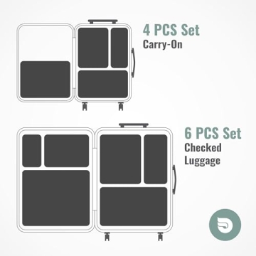 Aerotrunk Compression Packing Cubes - Travel Organizers Set