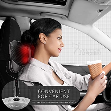 VIKTOR JURGEN Shiatsu Massager with Heat for Deep Relaxation