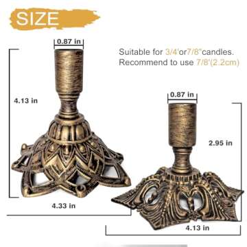 Stylish Brass Taper Candle Holders for Elegant Home Decor