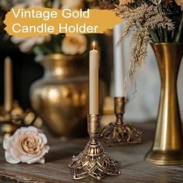 Elegant Brass Candle Holders for Home and Event Decor