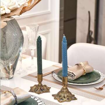Elegant Brass Candle Holders for Home and Event Decor