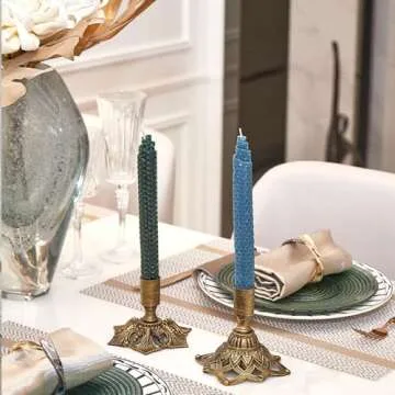 Elegant Brass Candle Holders for Home and Event Decor