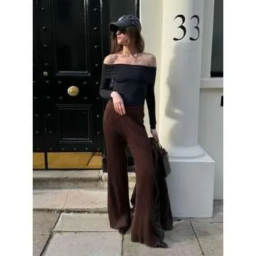 AGECODE Women's Sexy Off The Shoulder Ruched Layer Long Sleeve Bodysuit Tops Shirts Black Small