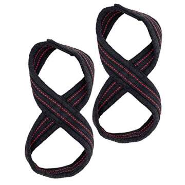 CERBERUS Elite Figure 8 Lifting Straps for Heavy Deadlifts