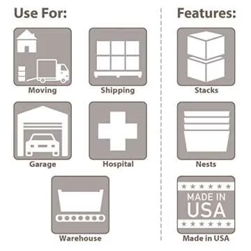 Akro-Mils 39120 Industrial Plastic Storage Tote with Hinged Attached Lid, (21-Inch L by 15-Inch W by 12-Inch H), Gray, (6-Pack)