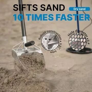 CKG Sand Scoops for Beach Metal Detecting & Treasure Hunting