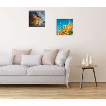 Golden State Art 12x12 Metal Picture Frames Set of 4