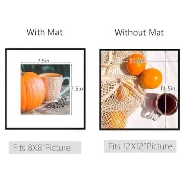 Golden State Art 12x12 Metal Picture Frames Set of 4