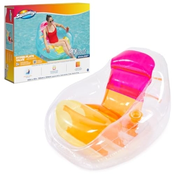 Swimways Dry Float Socializer Pool Float | Inflatable Chair with Cup Holder & Fast Inflation Feature...